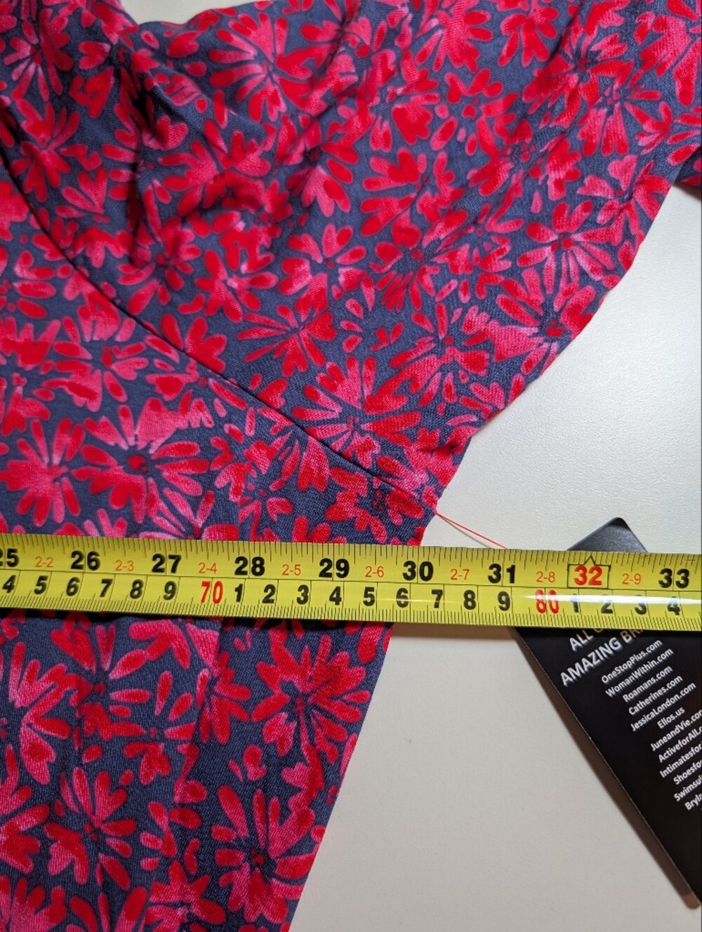 Ellos Woman's 4X Pink and Purple Floral Scoop-Neck Tunic NWT - Picture 6 of 7